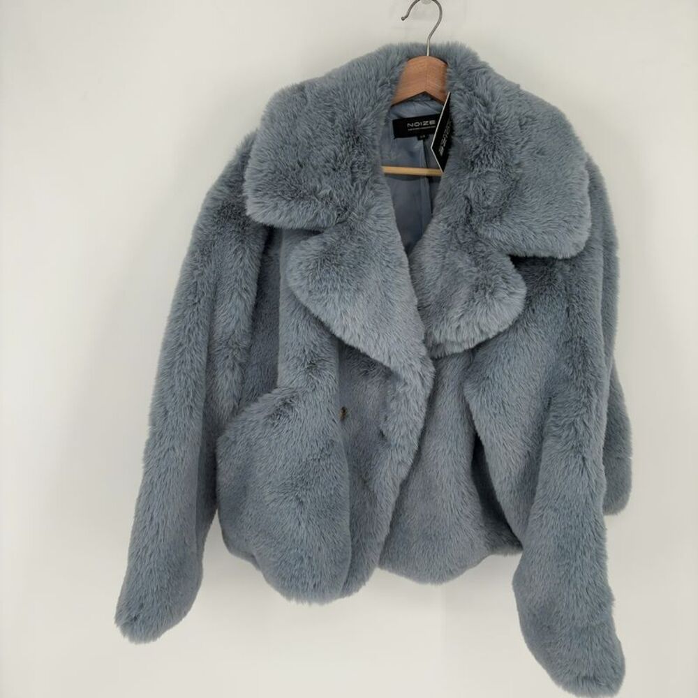 Noize Faux-Fur Coat in Multicolor